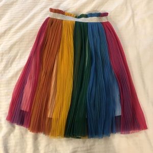 Hanna Andersson rainbow tulle skirt size 5